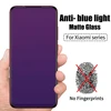 Matte Frosted Anti UV Tempered Glass for Xiaomi Poco X3 NFC X2 F2 Pro Blue Purple Screen Protector for Redmi K30 Ultra Film ► Photo 1/6