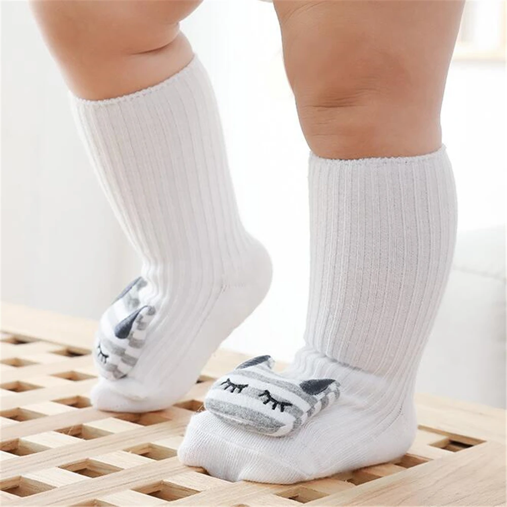 Cute Animal Baby Socks Cotton Breathable Warm Floor Socks for Newborn Toddler Anti-slip Winter Cartoon Baby Foot Socks Shoes