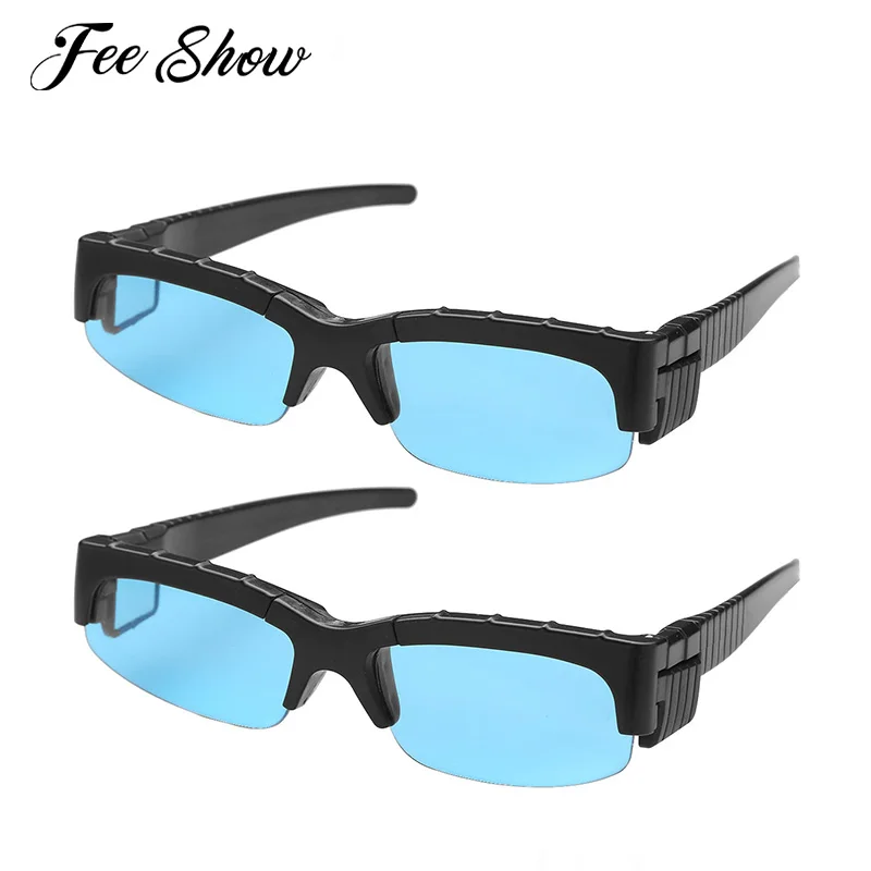 Set of 2 Spy Glasses with Rear View Look Behind Eyewear Secret Agent Costume Props Detective
