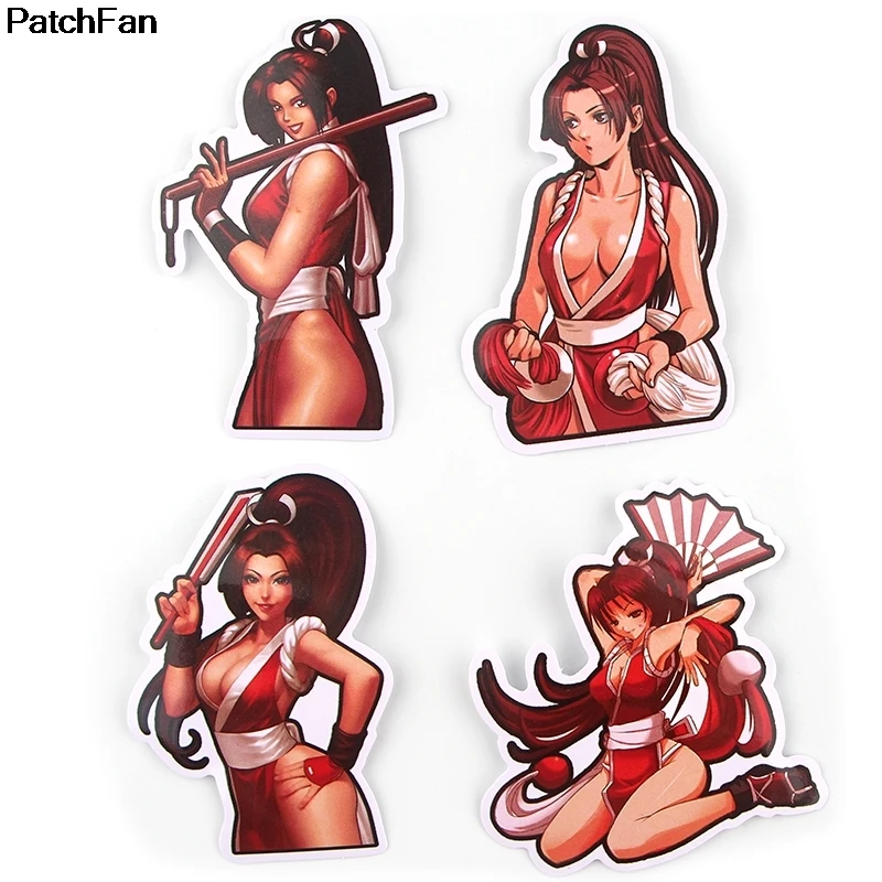 12 компл. Patchfan 37 шт. Mai Shiranui игра печать домашний настенный ноутбук телефон багаж ноутбук велосипед Скрапбукинг Стикеры для альбомов A2628