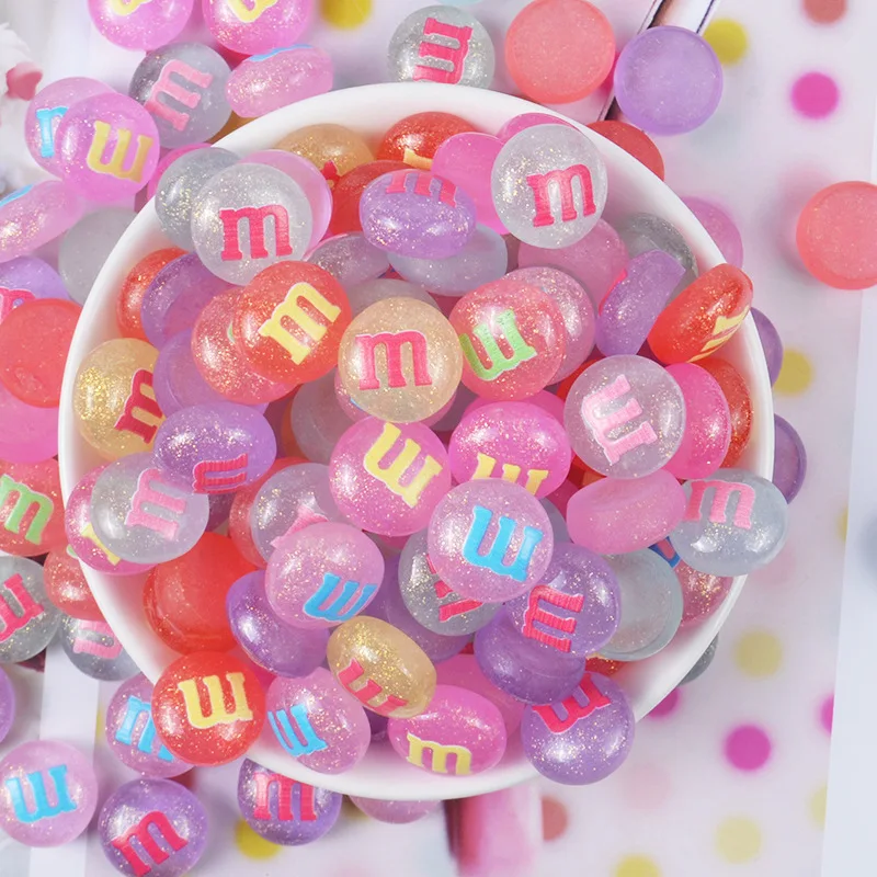 

10pcs/set Slime Charms Rainbow Mixed Candy Resin Plasticine Slime Accessories Beads Making Supplies For DIY Scrapbooking Crafts