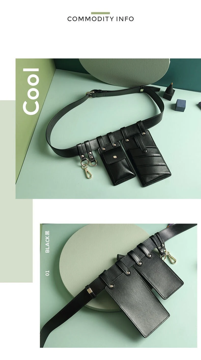Натуральные Кожаные классные сумки с ремнем в стиле Панк Роскошные дизайнерские женские нагрудные сумки шикарная сумка для ключей для девочек модная мини-сумка для телефона поясная сумка для путешествий