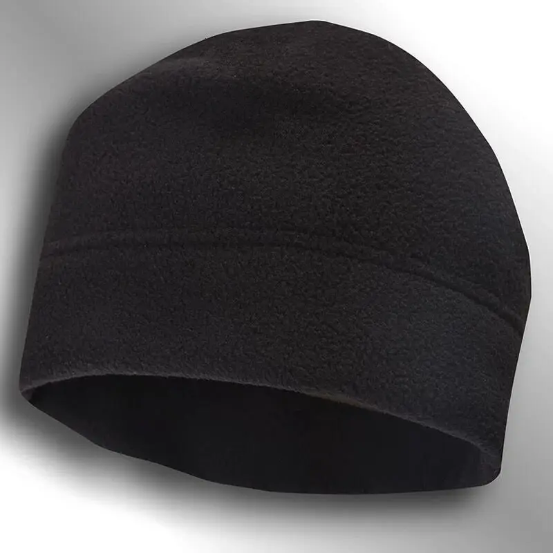 black Camping Hiking Men Caps Women Warm Windproof Autumn Winter Beanies Outdoor Hat Fishing Cycling Hunting Military Tactical Cap - Цвет: black