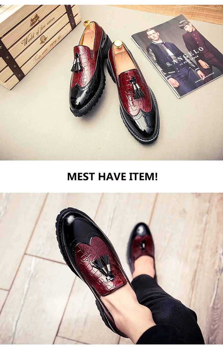 Летняя повседневная мужская обувь; модная Высококачественная модная мужская обувь в горошек; деловой комплект; лоферы; износостойкая