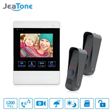 Special Price JeaTone 4 inch TFT Wired Video Door Phone Intercom Doorbell Home Security Camera System Picture Memory& Video Recording function Special Price JeaTone 4 inch TFT Wired Video Door Phone Intercom Doorbell Home Security Camera System Picture Memory& Video Recording function
