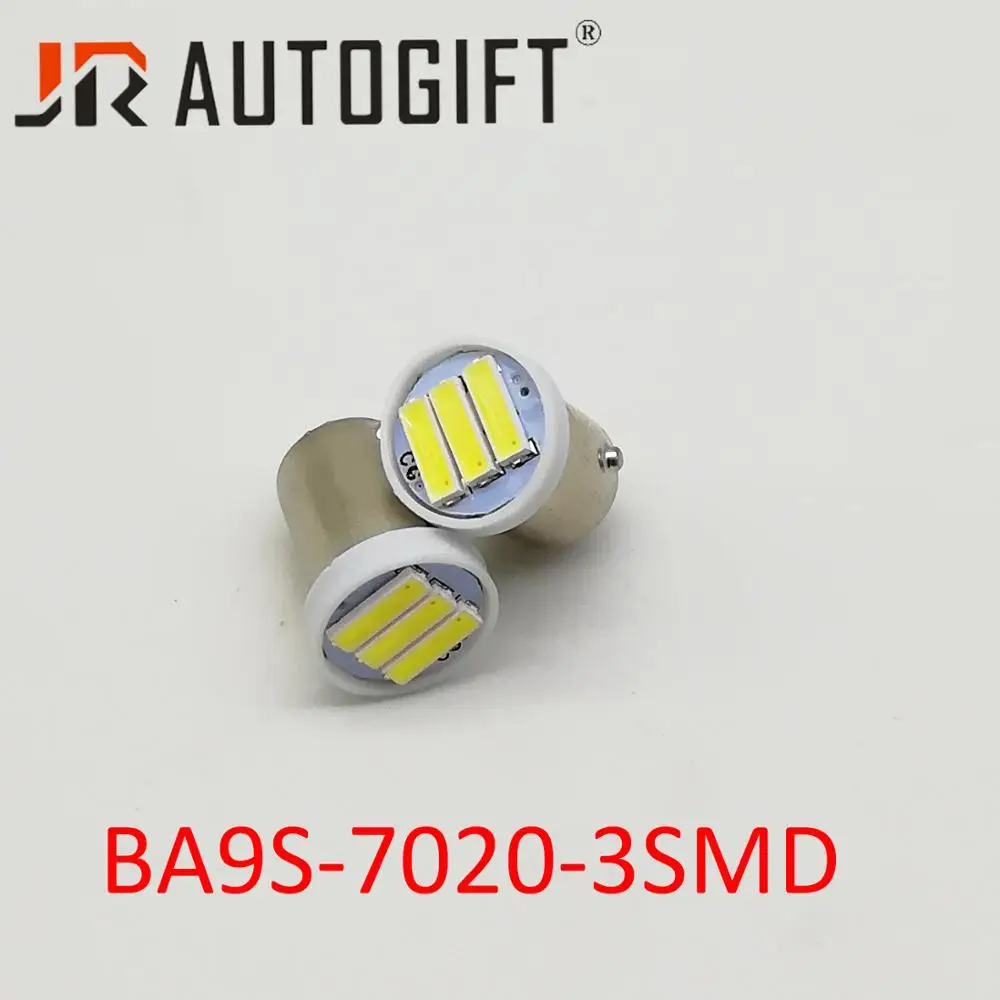 Авто-Стайлинг 50 шт./лот T4W 3LED BA9S 3SMD 7014 автоматический обратный светильник задний светильник лампы AC/DC 12 V/24 V белого цвета с одним чипом для универсальных машин