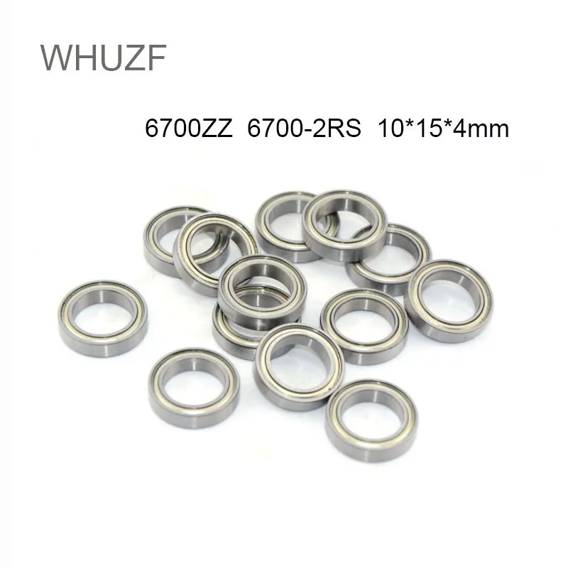 

WHUZF Free Shipping 5/10PCS 6700 2RS 6700ZZ 2Z 2RZ ABEC3 10x15x4mm Blue Rubber Seals bearing Model bearing 10X15X4MM