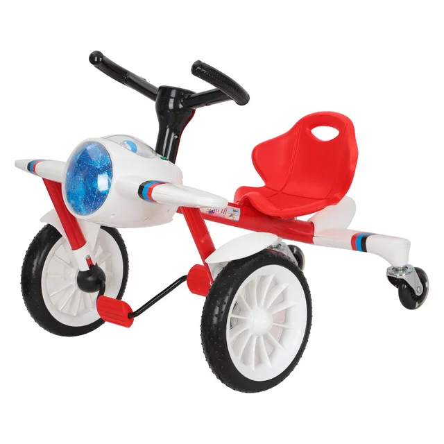 Children's Pedal Drift Toy Car Airplane Head Children's Tricycle Pedal Three-wheeled Square Yo-yo Baby Bicycle  Toddler Car 5