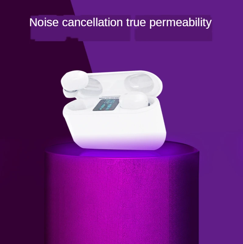 New private model TWS Bluetooth headset large capacity power display LED digital display 5 0 wireless sports Bluetooth headset