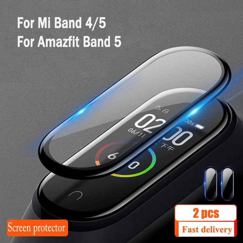 Защитная пленка для Amazfit Band 5 XiaoMi mi 4 защитная экрана Mi band5 мягкое стекло Защита от