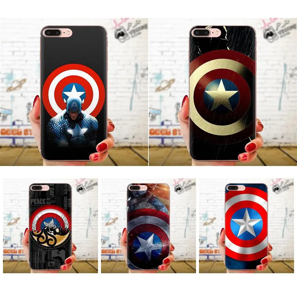

For Xiaomi Redmi Note 2 3 3S 4 4A 4X 5 5A 6 6A Pro Plus Soft Capa Cover Marvel Hero Captain America Classic Image Paintings