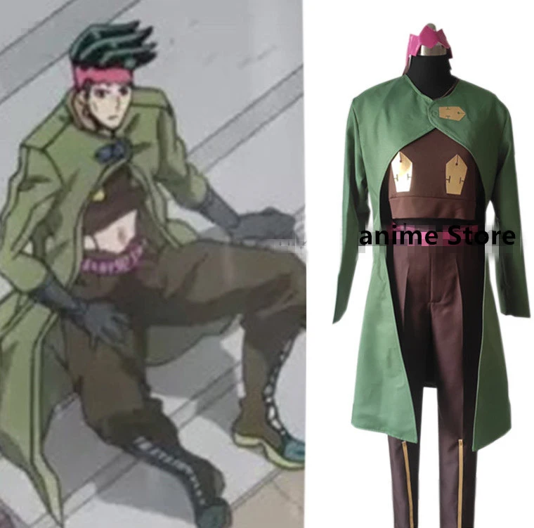 Аниме JOJO JoJo Необычные Приключения Рохан кишибе Косплей Костюм Хэллоуин Униформа аксессуары любой размер