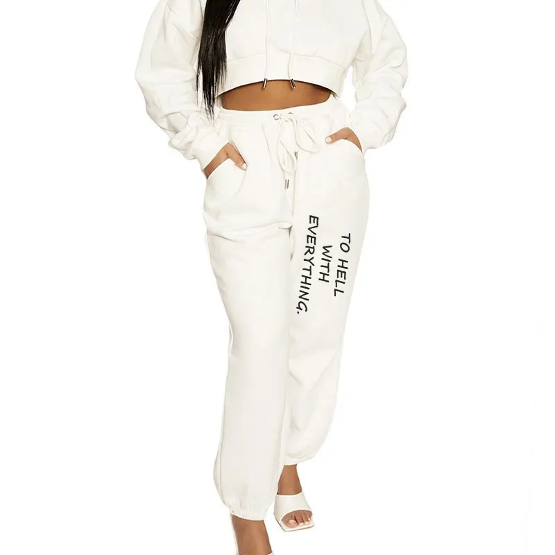 

Женские леггинсы с высокой талией, широкие спортивные брюки в стиле Харадзюку с принтом алфавита, Корейская версия, повседневная женская уличная одежда на осень