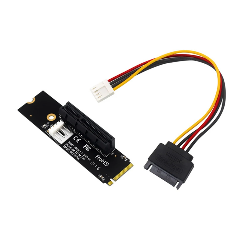 Плата расширения M.2 SSD NGFF к PCI-E X4 PCI-Express X1/X4/X8/X16 комплект адаптеров с кабелем