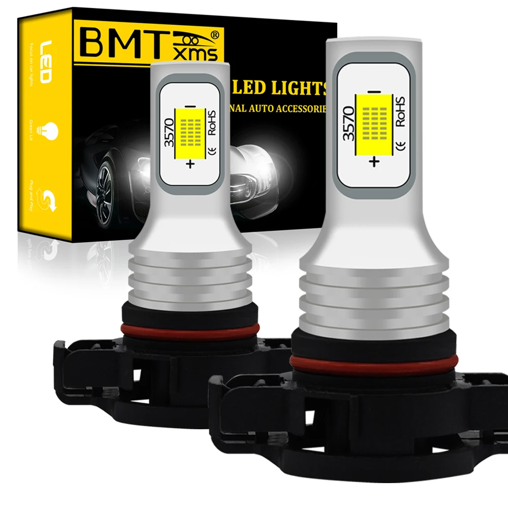 Дневные ходовые огни BMTxms 2x H16 5202 PSX24W Автомобильные светодиодные противотуманные