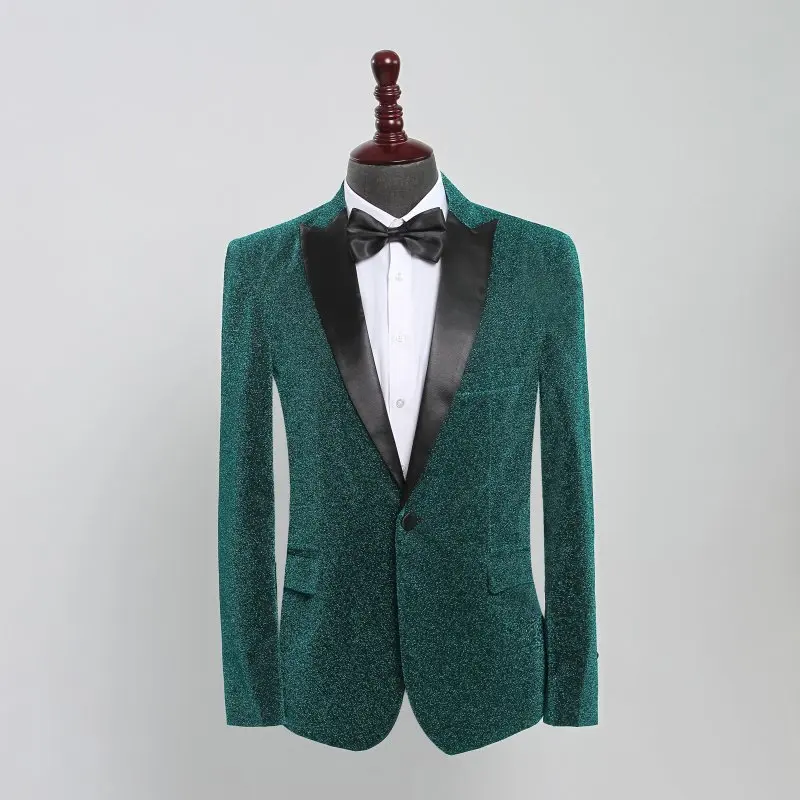 Style 6 Мужской Блейзер, Дизайнерская куртка размера плюс 4XL, приталенный Блейзер, мужской костюм, мужской костюм, сценический костюм, пиджак, Свадебный блейзер - Цвет: Style 6
