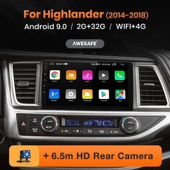 

AWESAFE PX9 for Toyota Highlander 2014-2016 2017 2018 Car Radio Multimedia video player GPS No 2 din Android 9.0 2GB+32GB