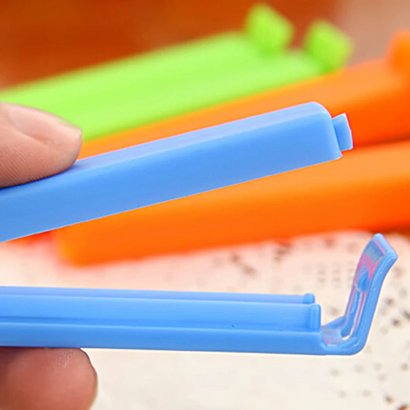 10pcs Kitchen supplies tool Kitchen Storage Household Snack Food Seal Sealing Bag Clip Sealer Clamp Plastic Tool gift