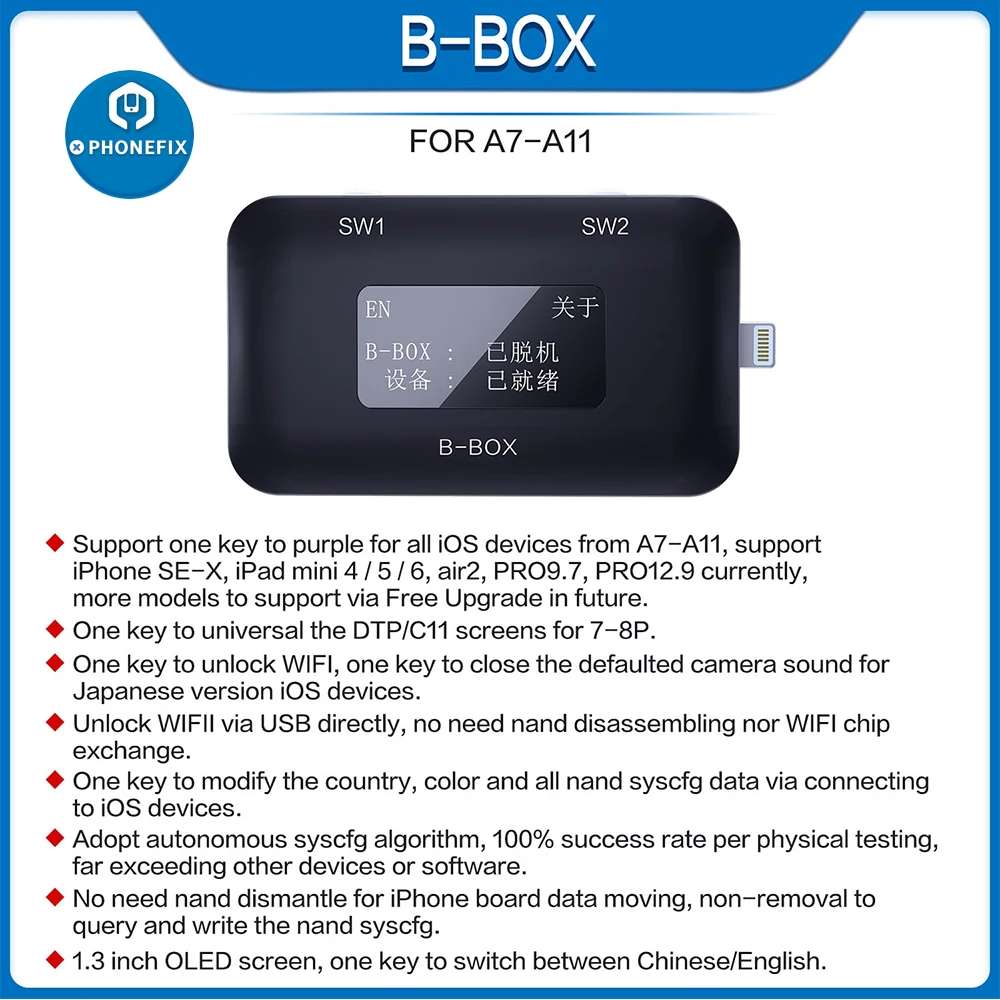 £76.86 Jc B Box C3 Dfu Tool Windows Dcsd Cable For Ios