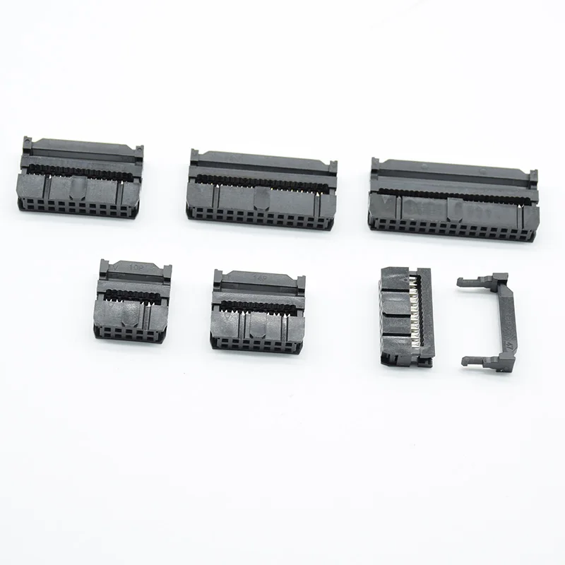 10 комплектов FC-10P FC-14P FC-16P FC-20P/26 P/30 P/34 P/40 P разъем IDC 2x5 Pin Dual Row шаг 2,54 мм разъем IDC 10-контактный кабель Разъем