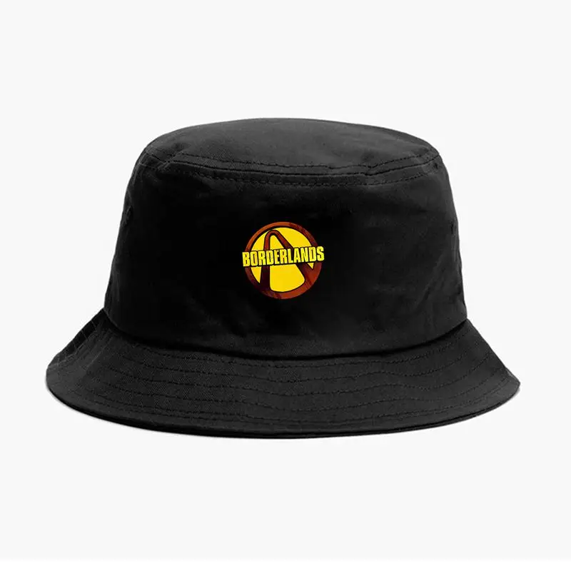 Розовый New Borderlands 3 Buckets Hat Caps snapbacks Cotton Outdoor Print Cartoon Hats Fishing Hunting Camping Fisherman Sun Cap Gift - Цвет: Розовый