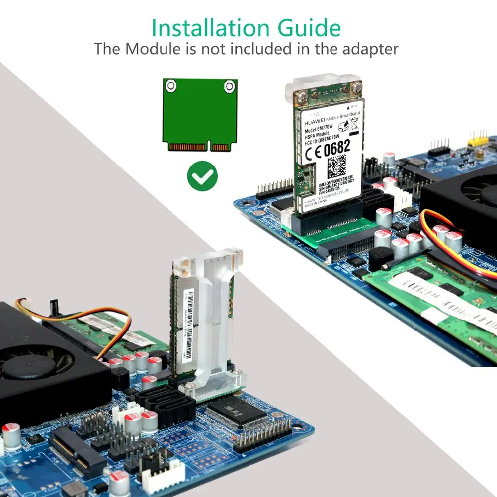 Мини PCI-E/адаптер mSATA с вертикальной установкой для 3g/4G, WWAN LTE, gps и карточка mSATA
