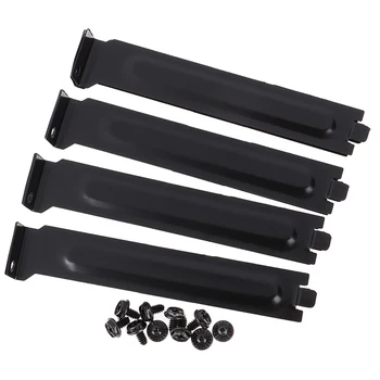 

10pcs Black PCI Chassis Slot Covers Bracket Hard Steel PCI Slot Covers Bracket with Screws, Dust Filter Blanking Plate
