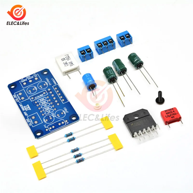 LM3886TF звук аудио моно-усилитель цифровой усилитель мощности DIY Kit AC 20 ~ 28V 60W стерео