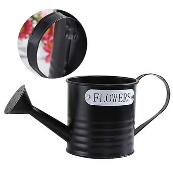 

1pc Gardening Tin Iron Sprinkling Kettle Simple Iron Watering Pot for Flower Home