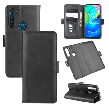 

Case For MOTO G8 Power Leather Wallet Flip Cover Vintage Magnet Phone Case For MOTO G8 Power Coque