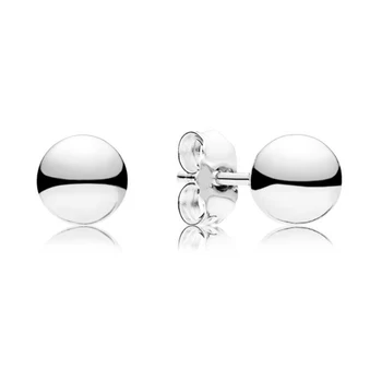 

Baofu New 925 Sterling Silver Ear Studs Classic Beads European Aboriginal Earrings Ladies Gift High Jewelry