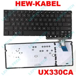 Клавиатура для ноутбука ASUS UX330C UX330UA UX330 UX330CA стандарт США клавиатура с подсветкой Новинка
