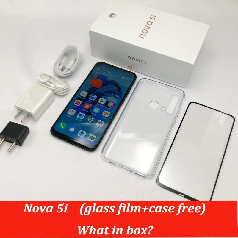 Huawei Nova 5i мобильный телефон 6 4 дюйма Kirin 710 Android 9 0 2310x1080 Type C 24.0MP|Смартфоны| |