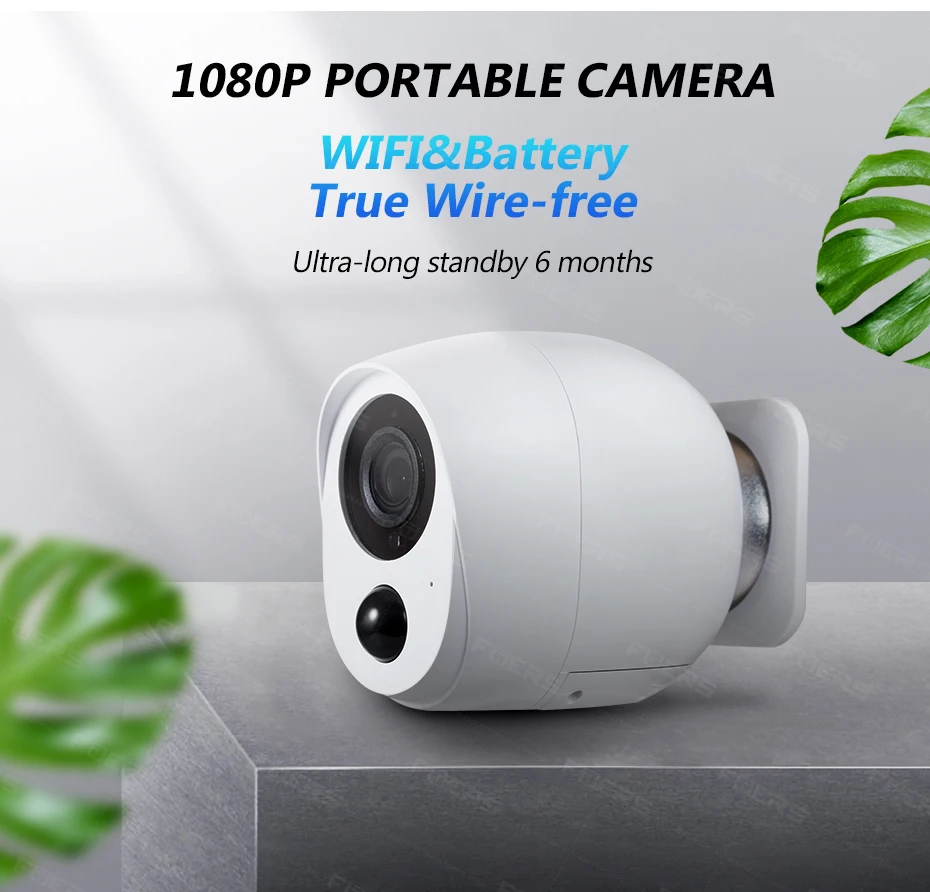IP камера FUERS HD1080P Wi Fi водонепроницаемая беспроводная с дуплексным аудио и