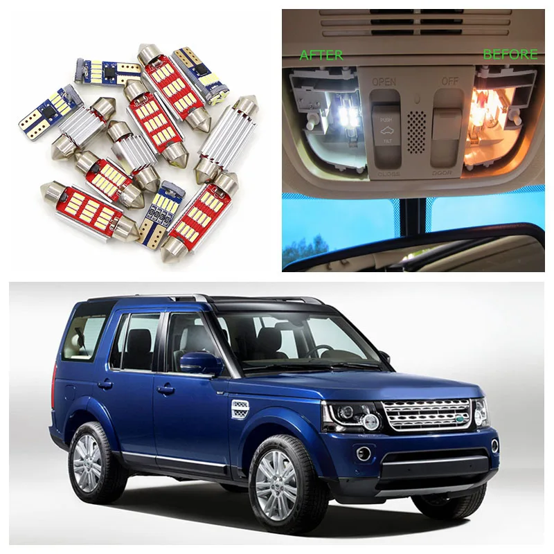 14pcs-Super-Bright-Canbus-White-Car-LED-Light-Bulbs-Interior-Package-Kit-For-2010-2014-Land