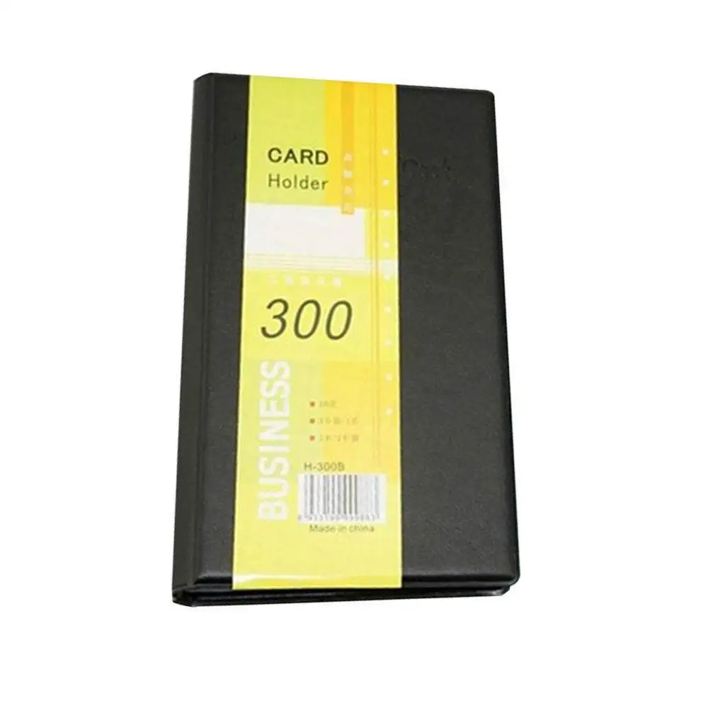 300 Cards Leather Business Name ID Credit Card Holder Book Case Keeper 