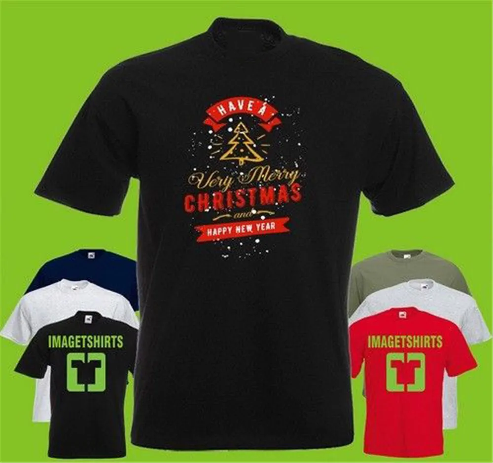 

Merry Christmas Text Art Cool Graphic T Shirt Tee Shirt Print Harajuku Tee Shirt
