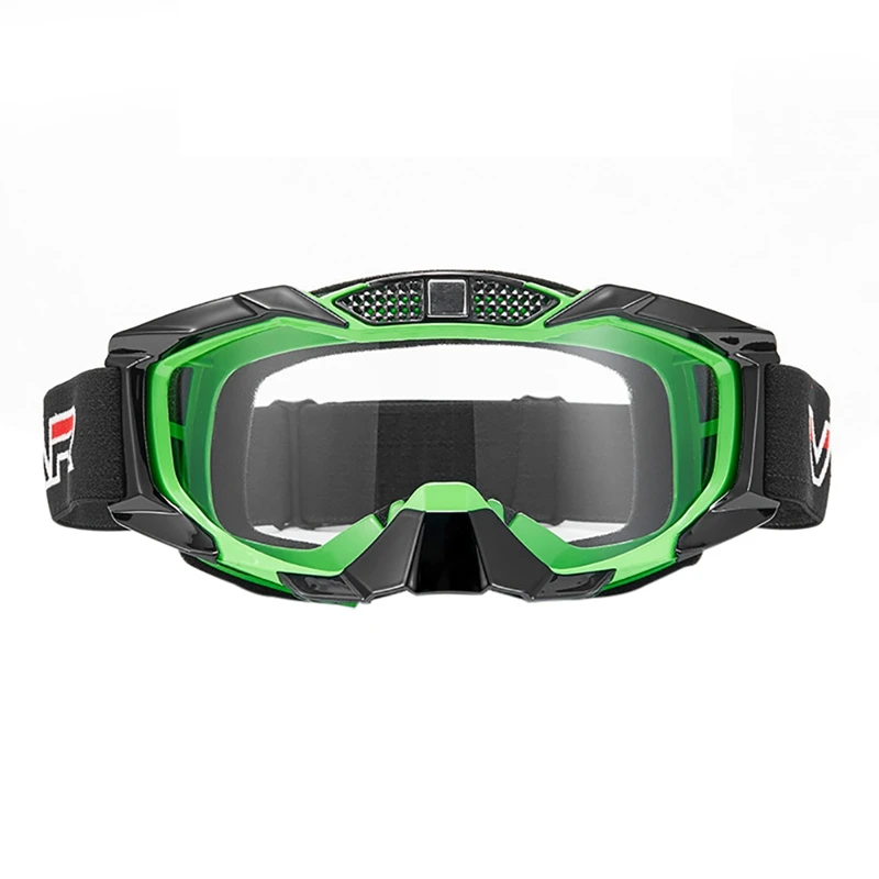 Очки для отдыха на открытом воздухе, для езды на велосипеде, для езды, катания на лыжах для мотокросса велоспорта, очки, противотуманные, ветрозащитный Противопыльный, популярные очки - Цвет: Зеленый
