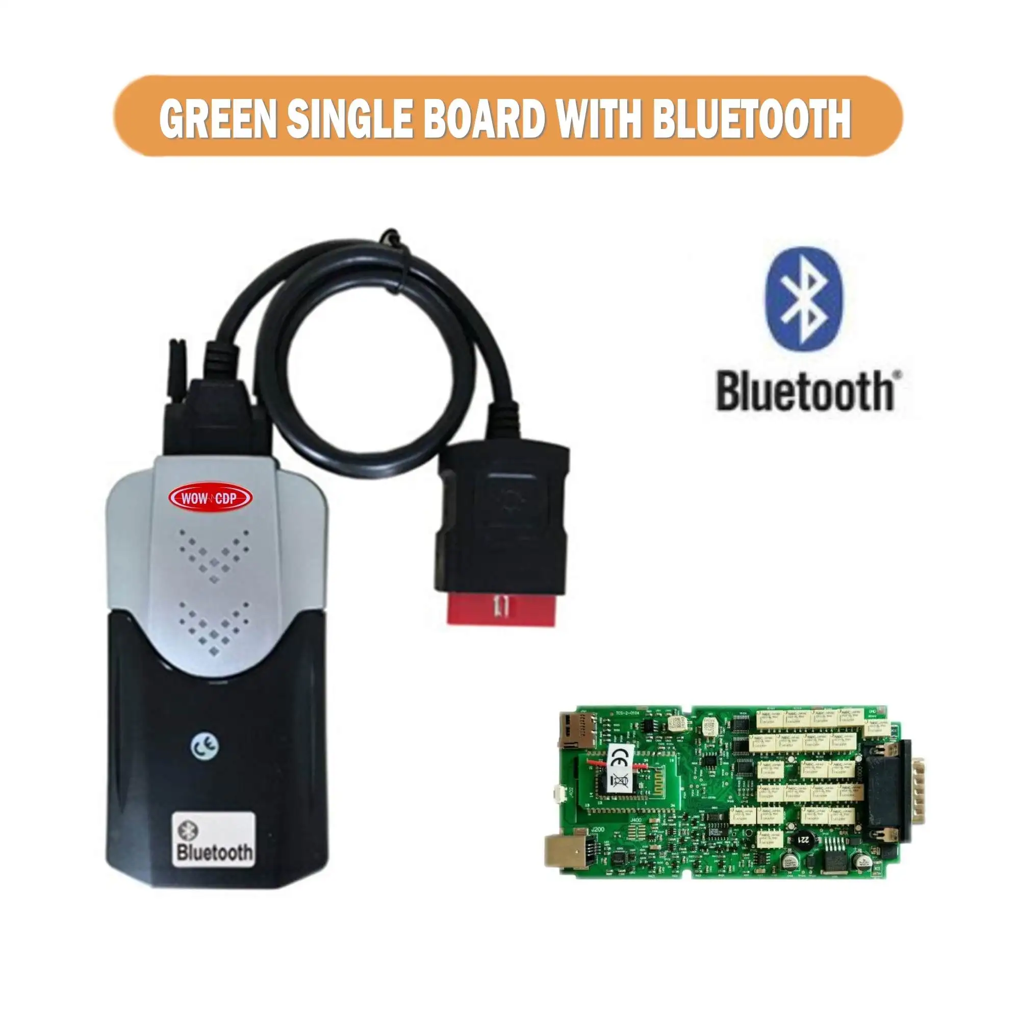 GS with Bluetooth VD DS150E CDP vci obd2 диагностический инструмент с bluetooth сканер инструмент для автомобиля грузовик VD TCS CDP Pro+,00 cd для delphis - Цвет: GS with Bluetooth