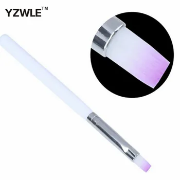 

YZWLE 1 PC 1PC Nail Art Brush Builder UV Gel Drawing Painting Brush Pen For Manicure DIY Tool Ggradient Purple Color 04