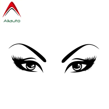 

Aliauto Mysterious Look Women Eyes Car Sticker High Quality Decor Waterproof Reflective Creative Personality Decal PVC,16cm*5cm