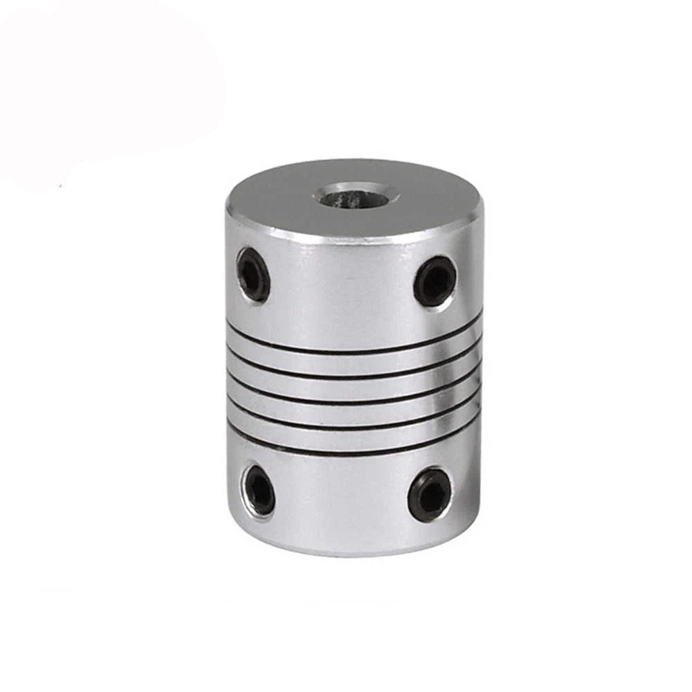 Flexible Coupling D19L25 8x10mm Aluminium Coupling CNC Motor Flexible Shaft BW Coupling OD 19x25mm Connector Solid Rubber Pad 4/5/6/6.35/7/8/10mm