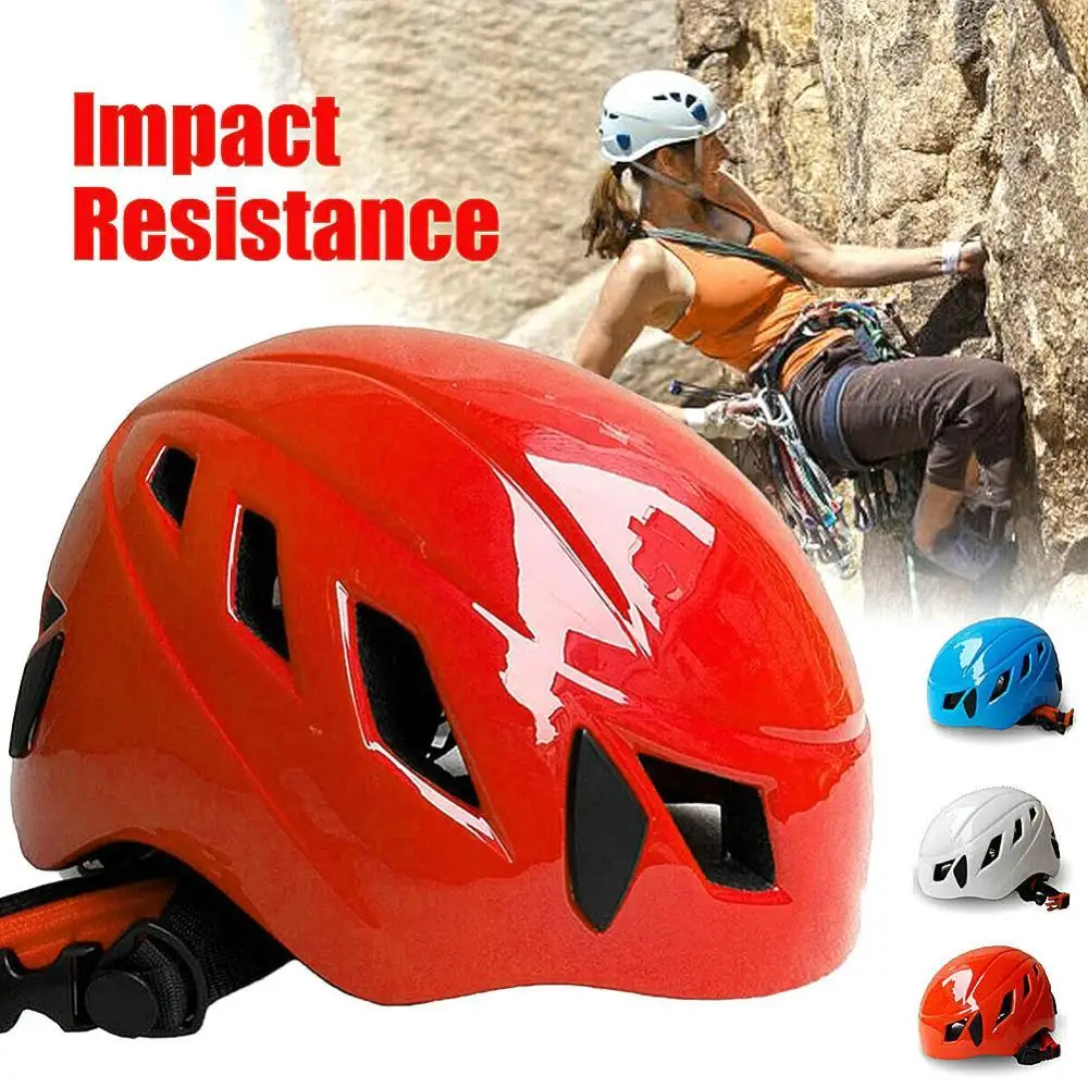 Unisex Mountaineering Helmet Safety Climbing Rappelling Protect Gear Blue 
