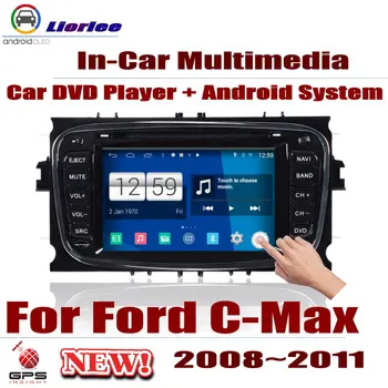 

Car Radio DVD Player GPS Navigation For Ford C-Max 2008 2009 2010 2011 HD Displayer System Audio Video Stereo In Dash Head Unit