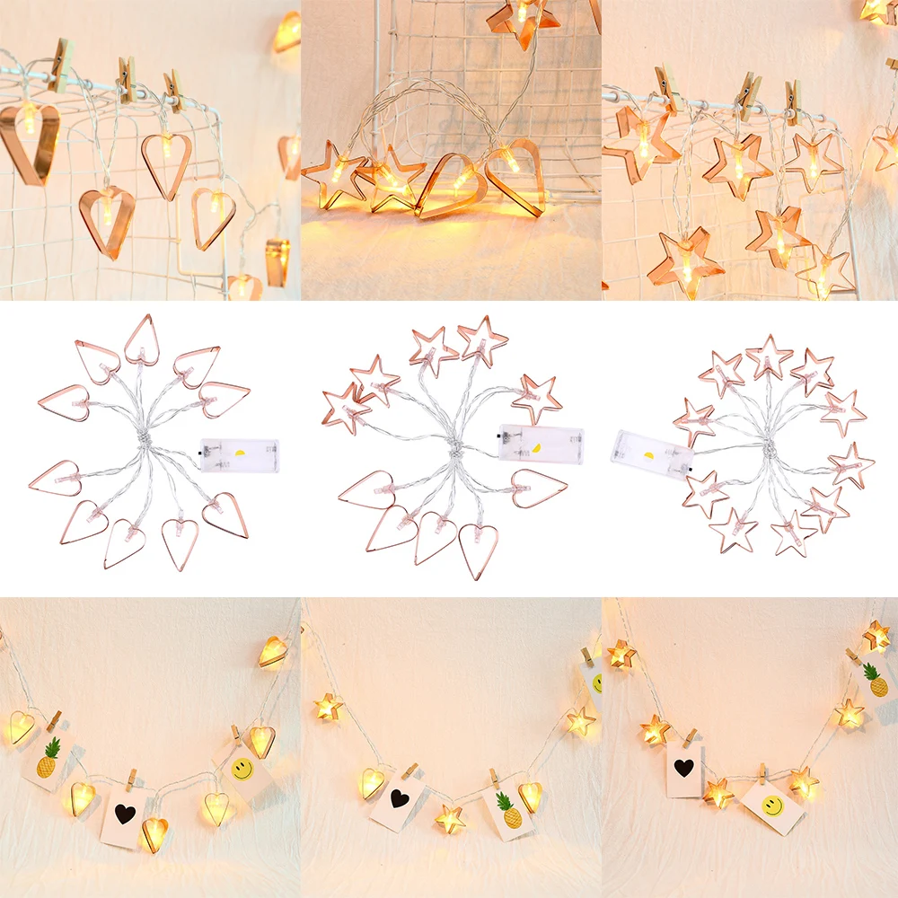 

1.5M 10LEDs Battery Operated LED String Light Party Fairy Lights Christmas String Lights Star Led Lights Decor Christmas Lights