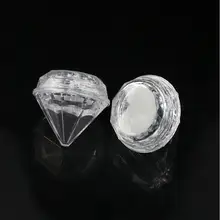 5 г прозрачная Алмазная прозрачная пластиковая банка, Жестяная Банка, сыворотка для глаз, крем, образец дизайна ногтей, пудра, тени для век, уход за кожей, косметическая упаковка