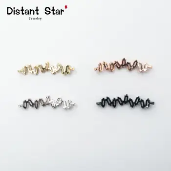 

Diy Zirconia Copper Jewelry Bracelet Connector Ladies Bracelet Necklace Jewelry Making Punch Stitching
