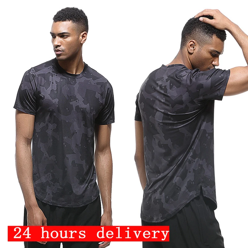 루즈한 대형 퀵 드라이 운동 피트니스 세트, 트레이닝, 러닝, 티셔츠, 반팔 재킷, 사이클링 세트