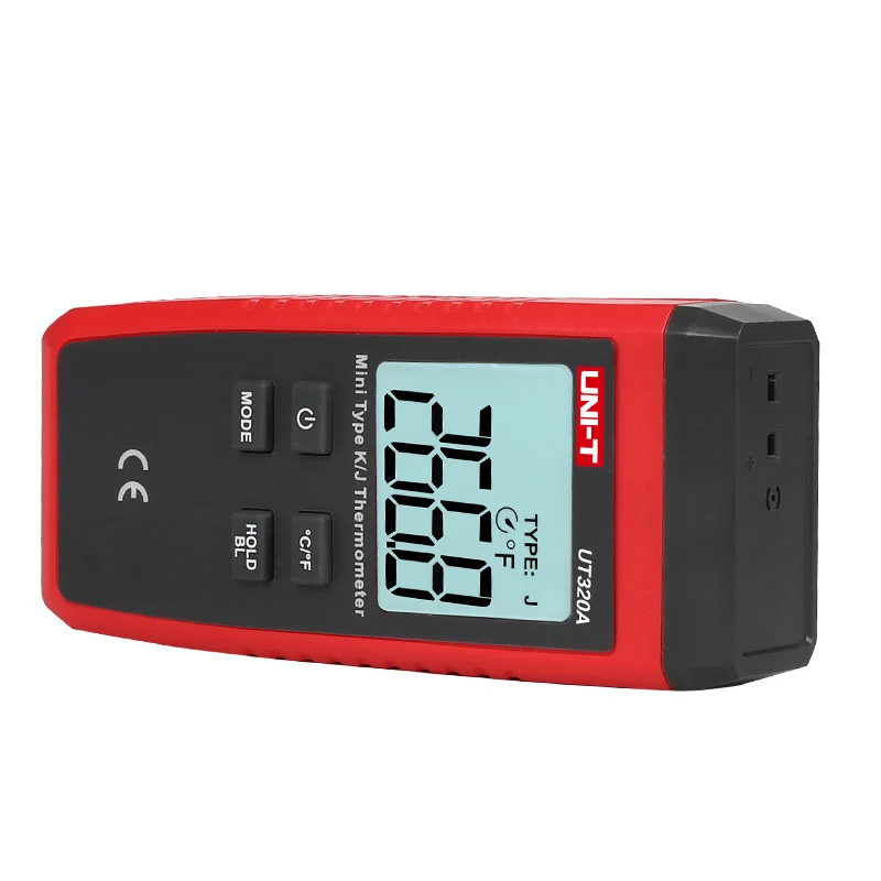 UNI-T UT320A мини контактный термометр тип мини контакт двухканальный K/J измеритель температуры