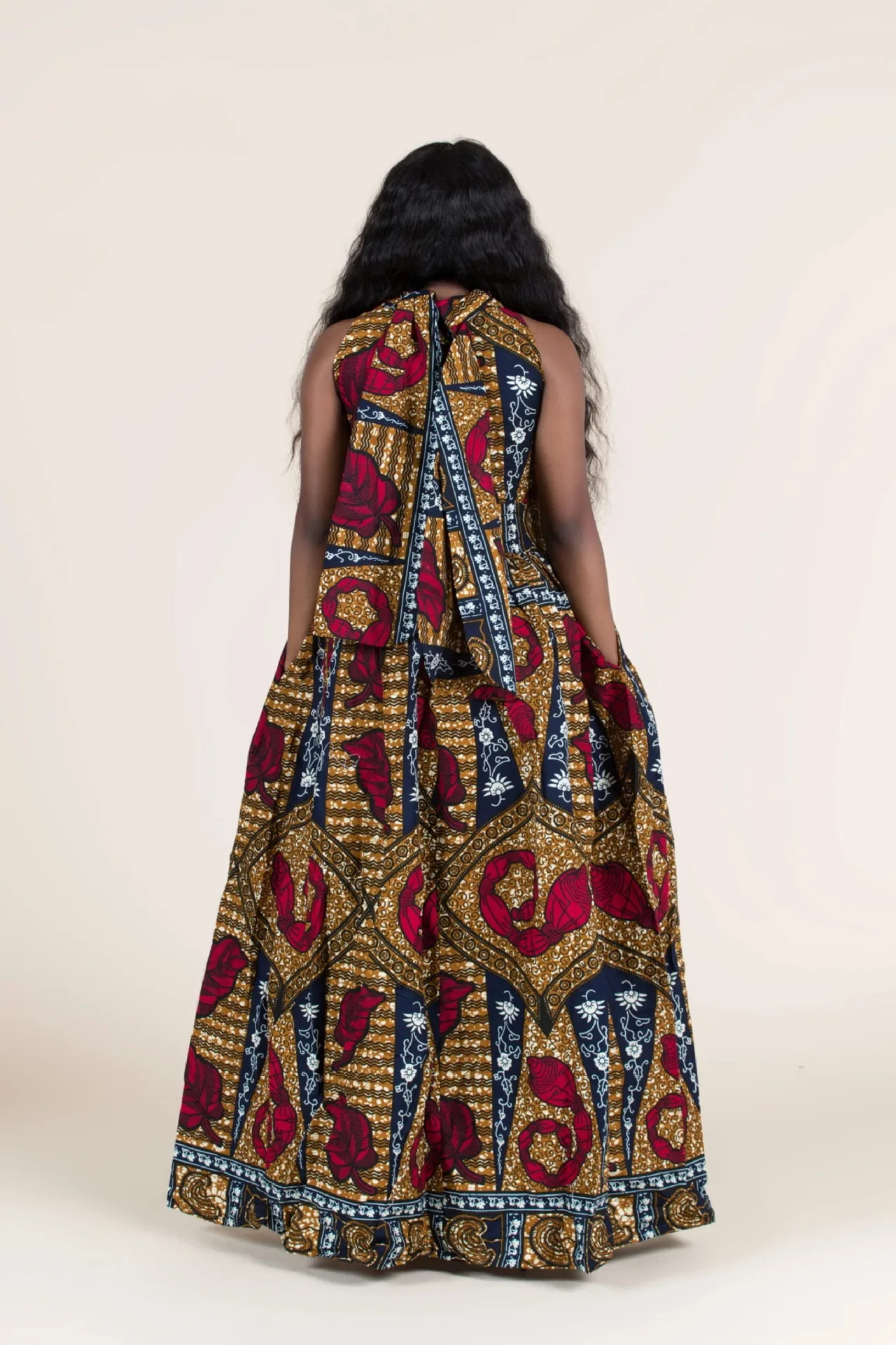 Robe longue africaine Wax Dashiki Ankara 91